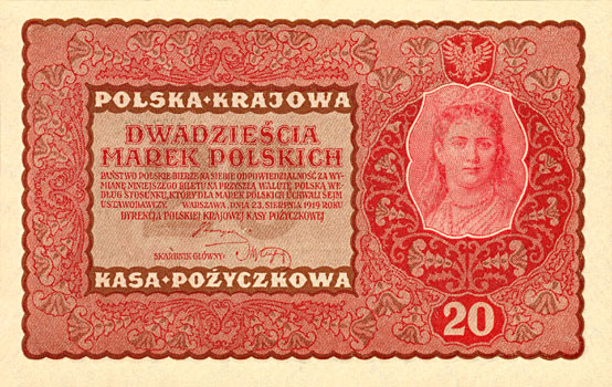 banknoty,monety polskie i nie tylko - 20mkp1919A.jpg