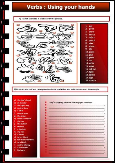 Picture Worksheets - Verbs using your hands.jpg