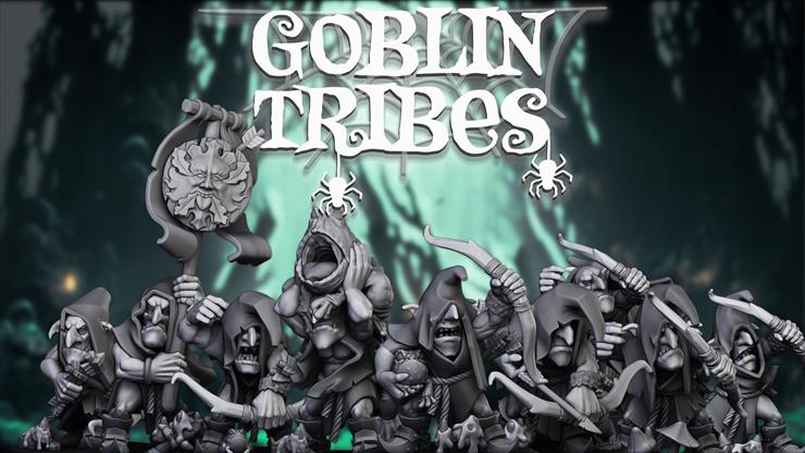 Orcs  Goblins - Warhammer Fantasy - Orcs  Goblins - Night Goblins With Bows aka Swamp Golblins.stl.jpg